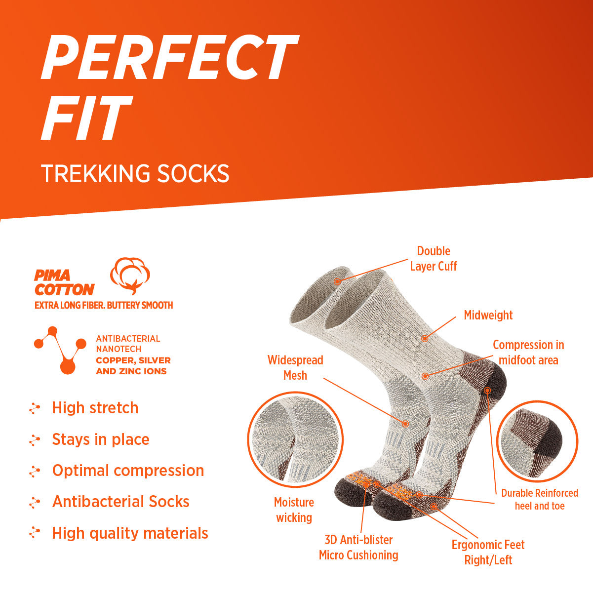 andante | Calcetines de senderismo de alpaca – Andina Outdoors