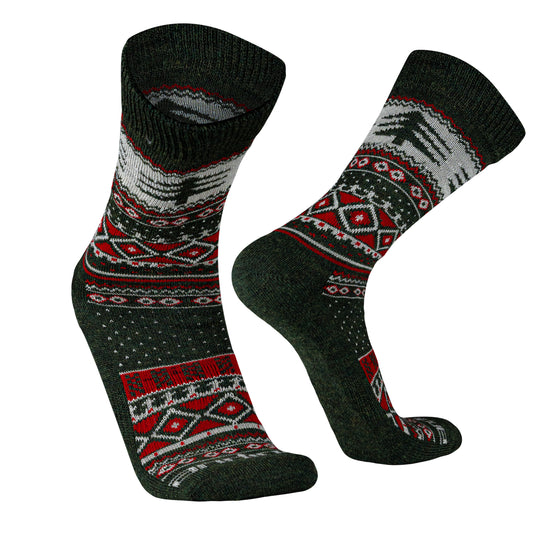 Cozy Christmas Alpaca Merino Wool Socks