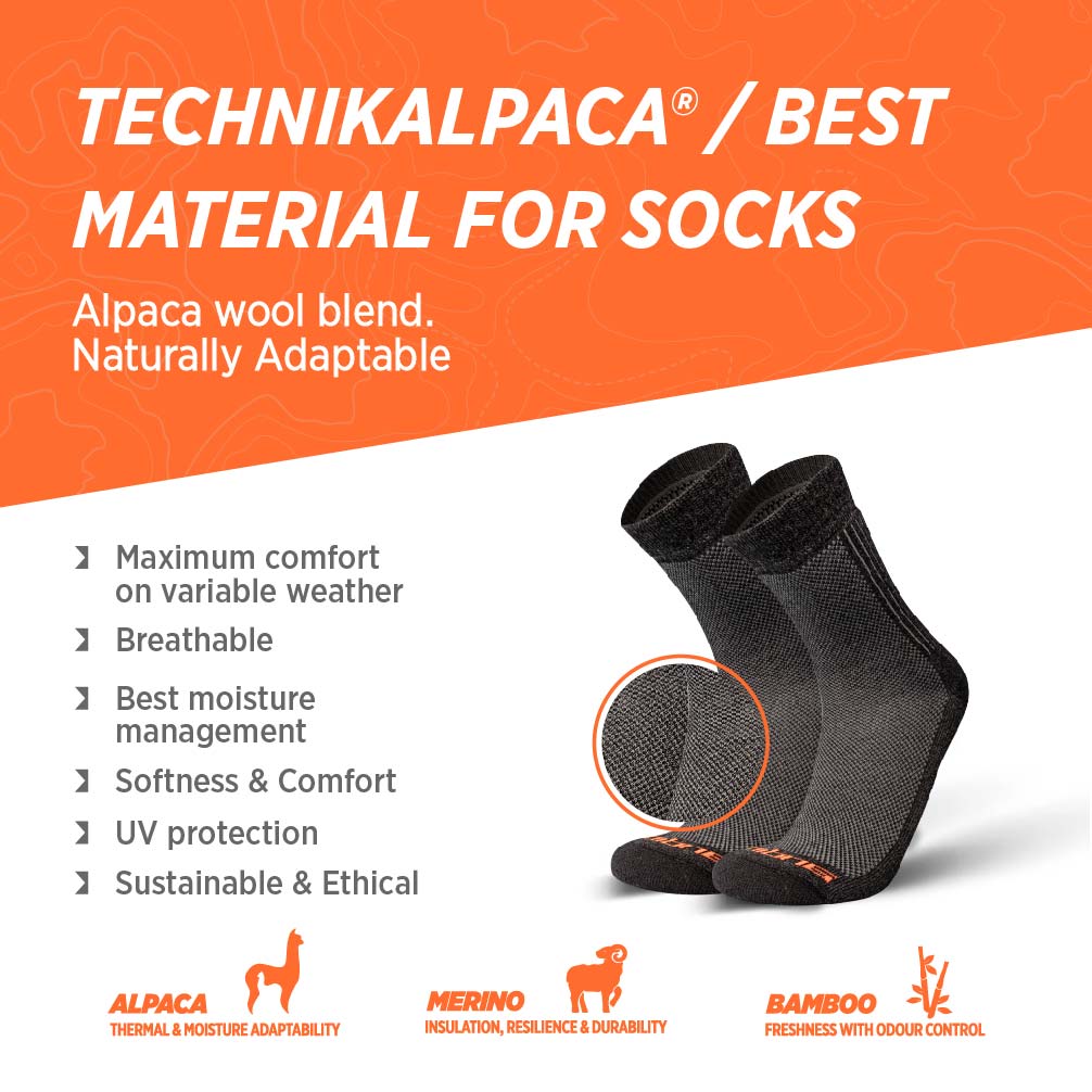 andante | Calcetines de senderismo de alpaca – Andina Outdoors
