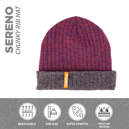 SERENO Reversible Hat | Alpaca Premium, Merino & Bamboo. Unisex