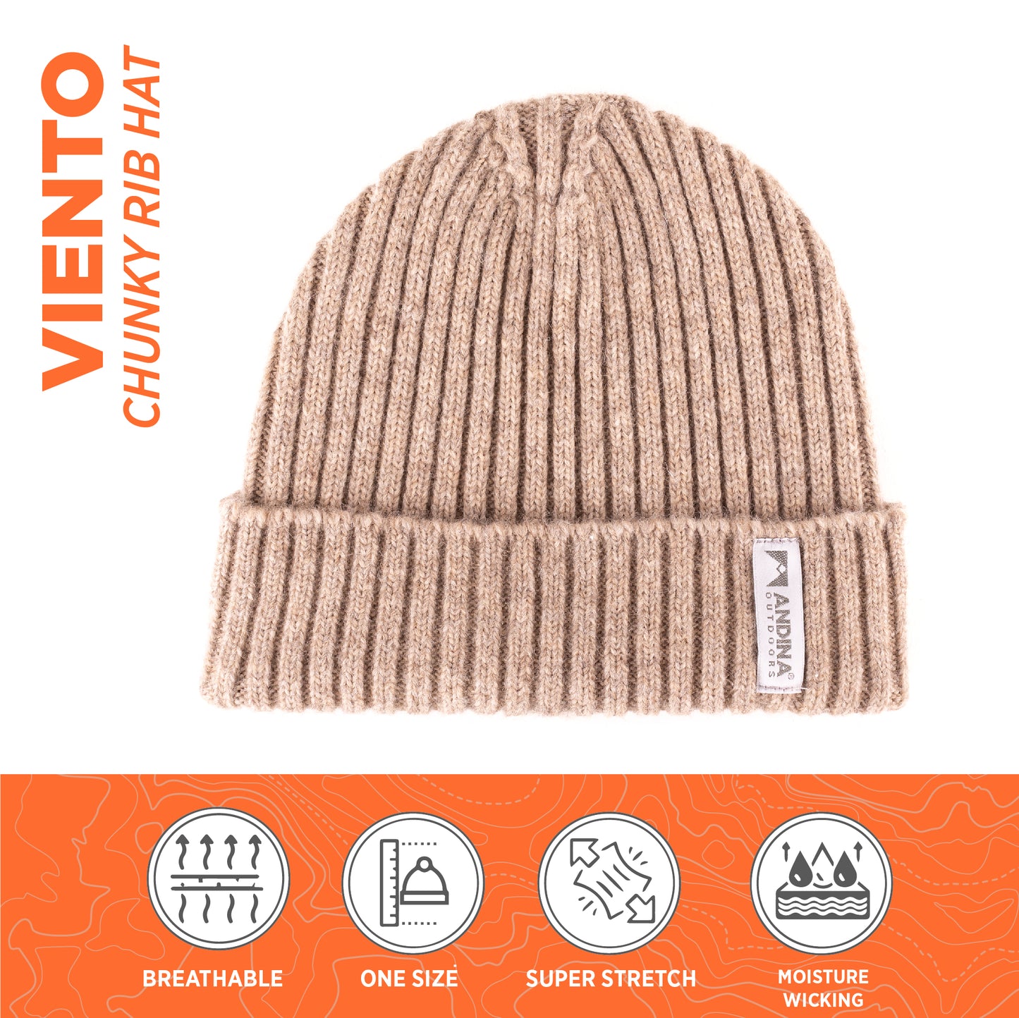VIENTO Chunky Rib Hat | Alpaca Premium & Merino. Unisex