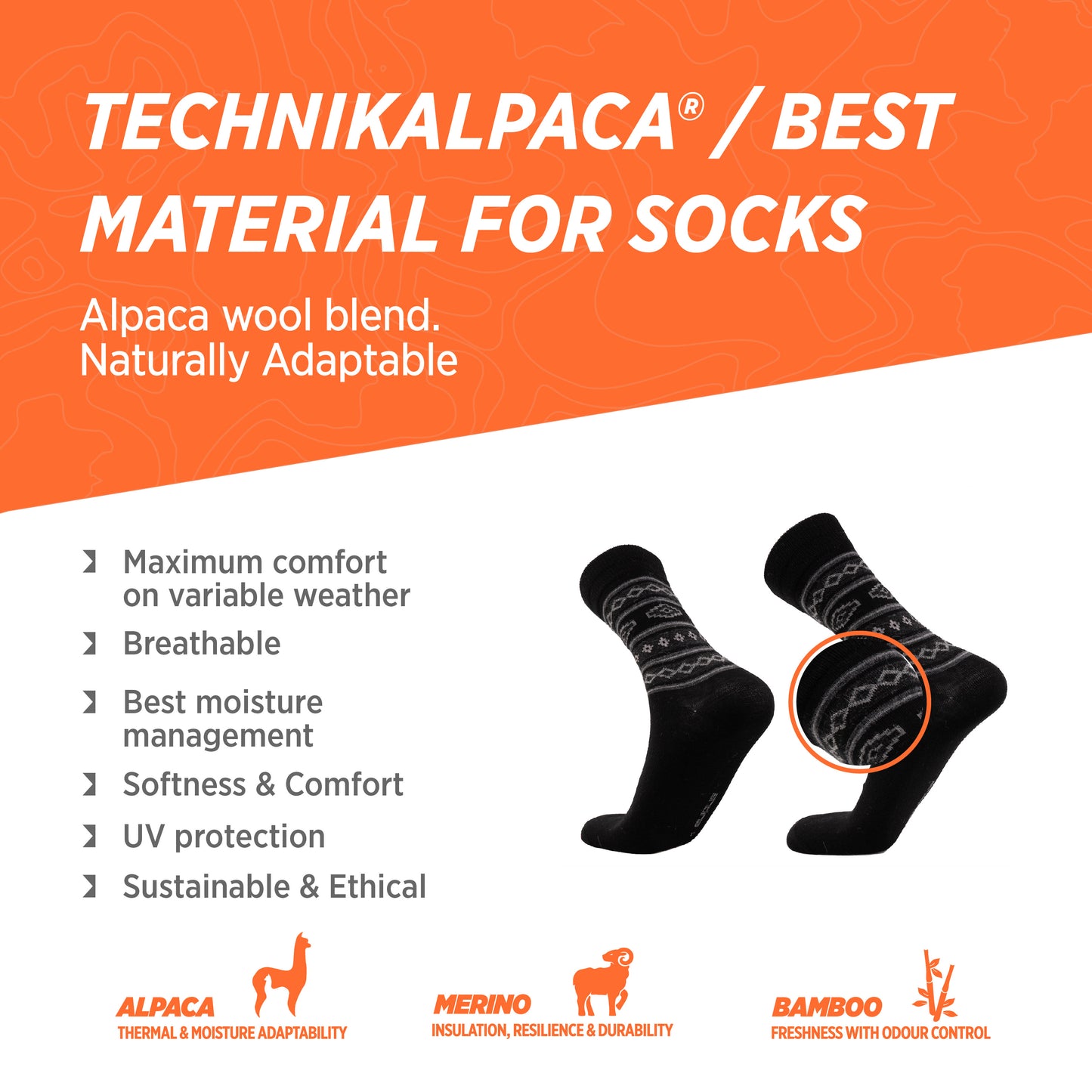 Baby Alpaca Merino Socks City Socks | Inka Cross