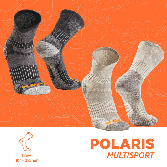 Polaris Multi-Sport Socks, 2-Pack
