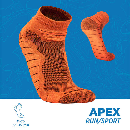 Alpaca Merino Socks Run Sport Socks | Apex
